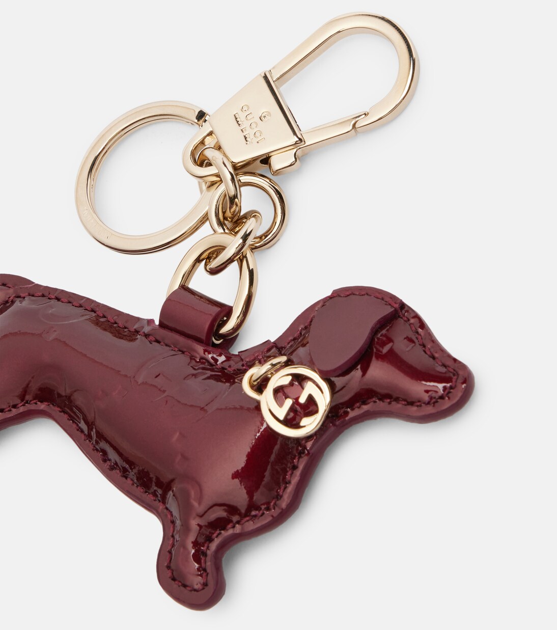 Patent leather keychain | Gucci