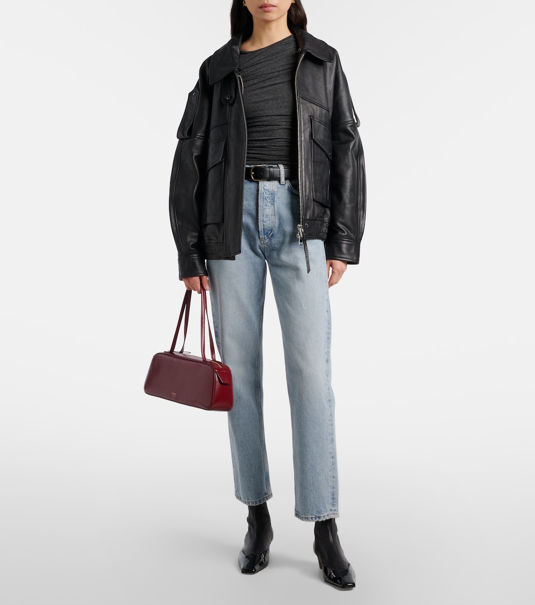 Tania ruched jersey top | Agolde