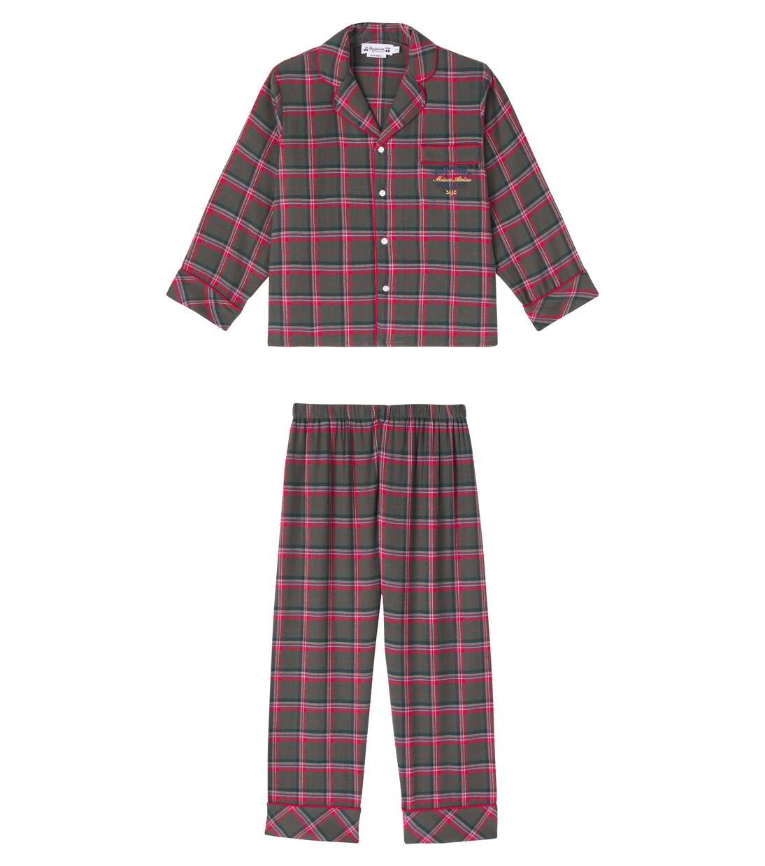 Dormeur checked cotton pajama set | Bonpoint