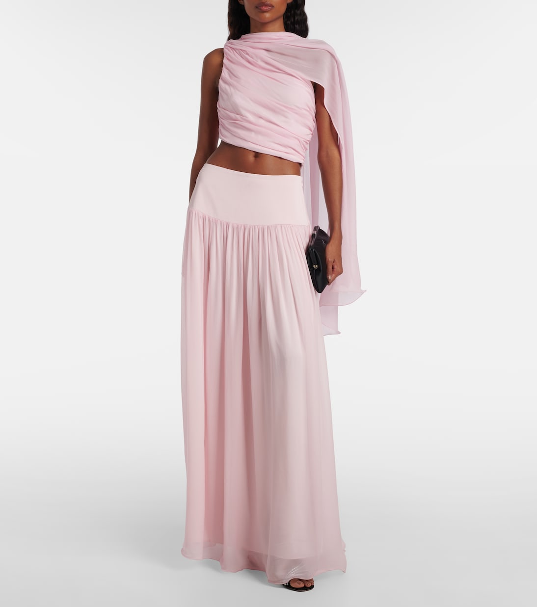 Top Solene de malla drapeado | Posse