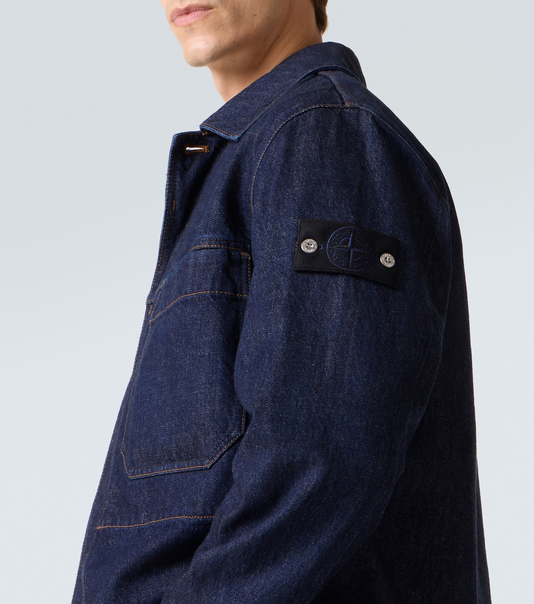 Compass denim overshirt | Stone Island