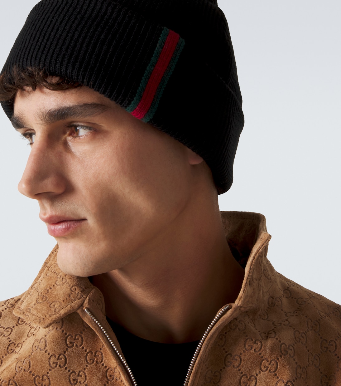 Web Stripe wool beanie | Gucci