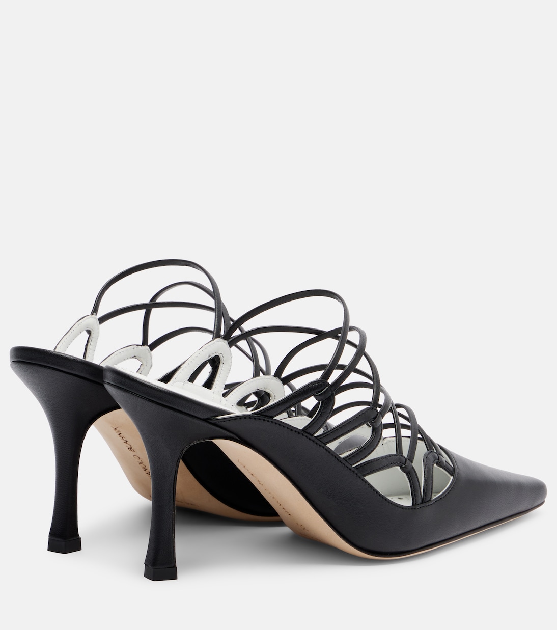 Netas 90 leather mules  | Manolo Blahnik