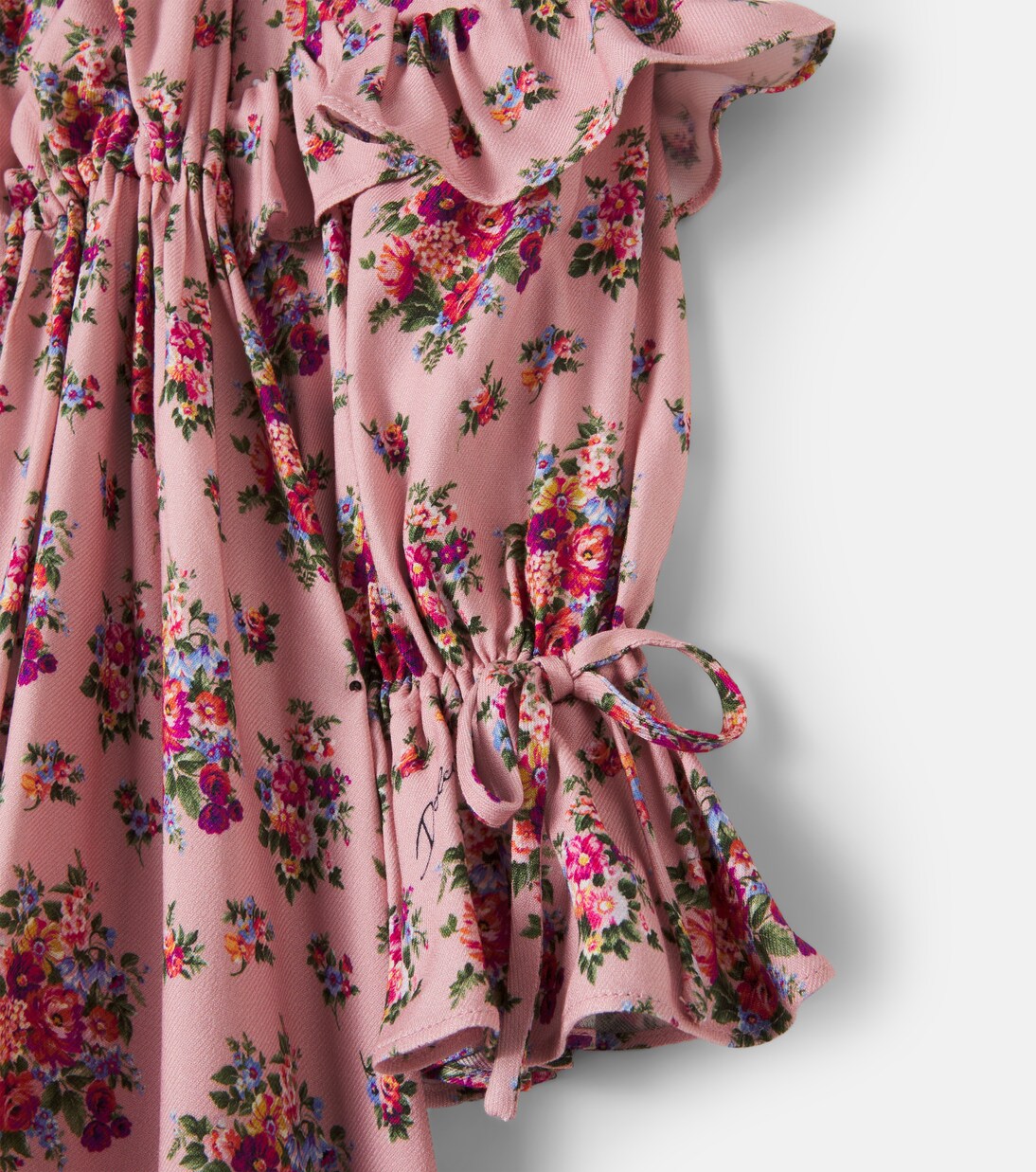 Gathered floral dress | Dolce&Gabbana Kids