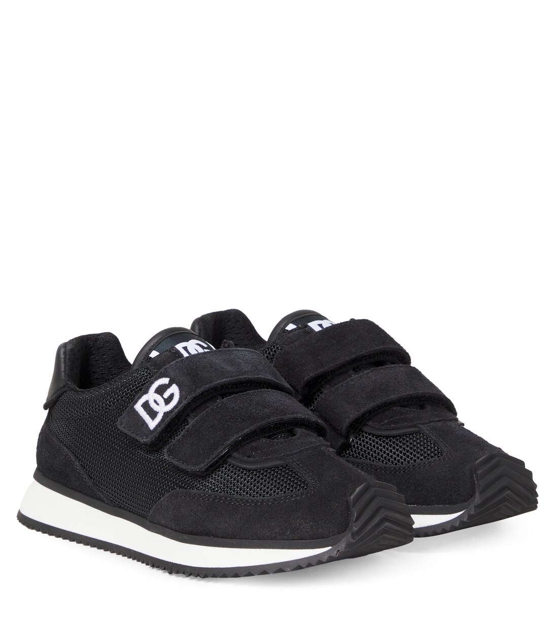 DG suede-trimmed sneakers | Dolce&Gabbana Kids