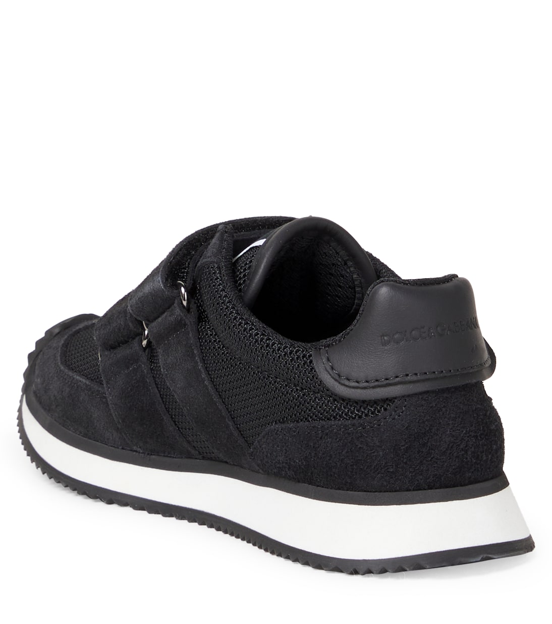 DG suede-trimmed sneakers | Dolce&Gabbana Kids