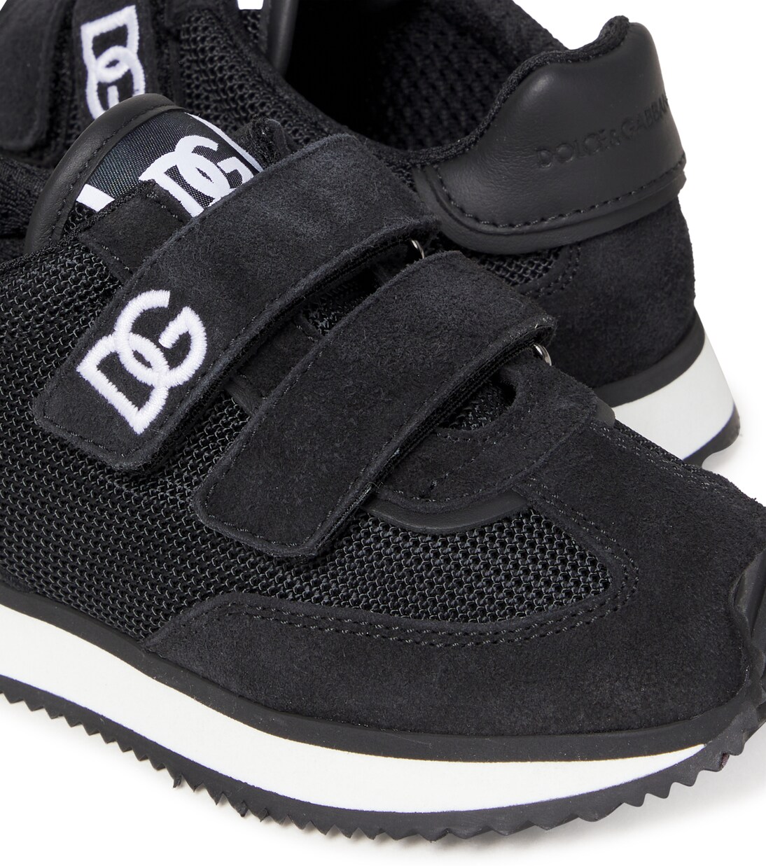 DG suede-trimmed sneakers | Dolce&Gabbana Kids