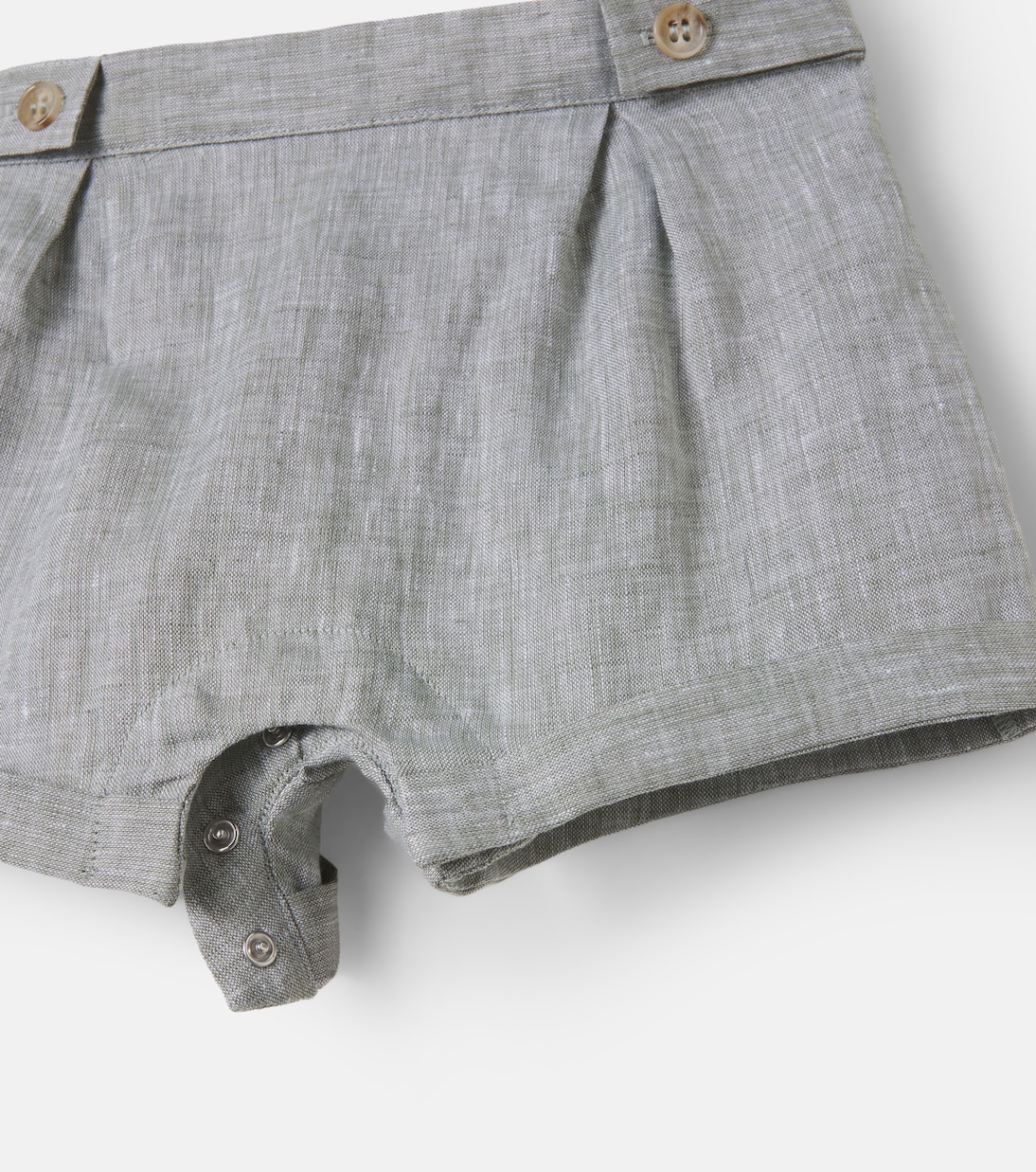 Bebé - mono de lino y algodón bordado | Dolce&Gabbana Kids