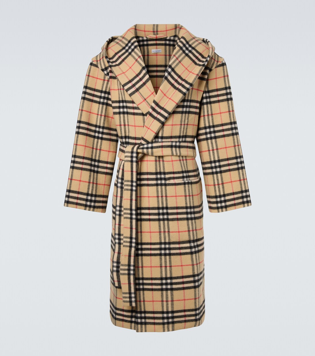Burberry Check wool and cashmere robe | Burberry