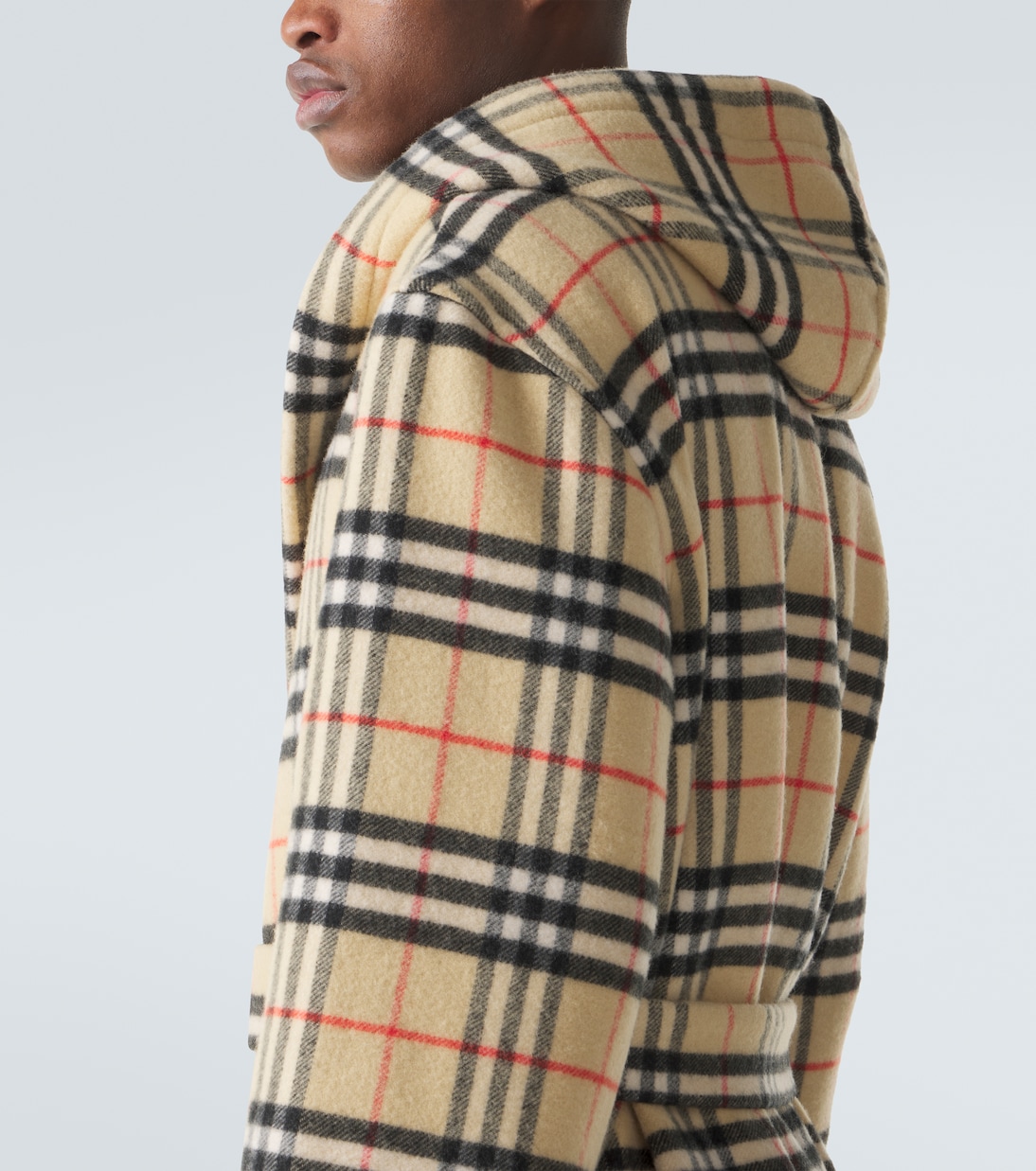 Morgenmantel Burberry Check aus Wolle und Kaschmir | Burberry