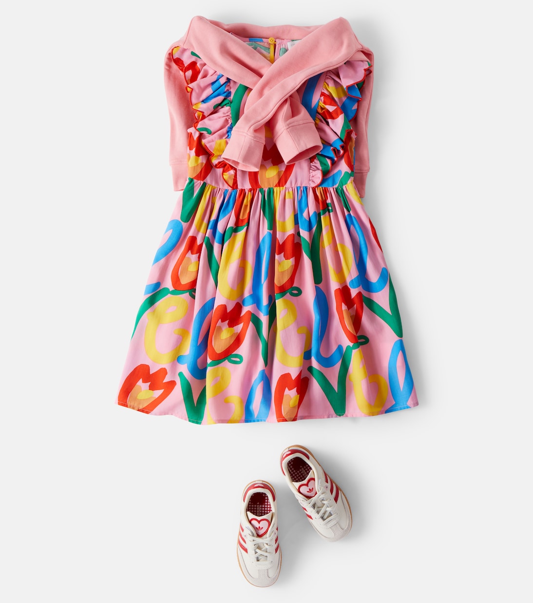 Printed ruffled dress | Stella McCartney Kids