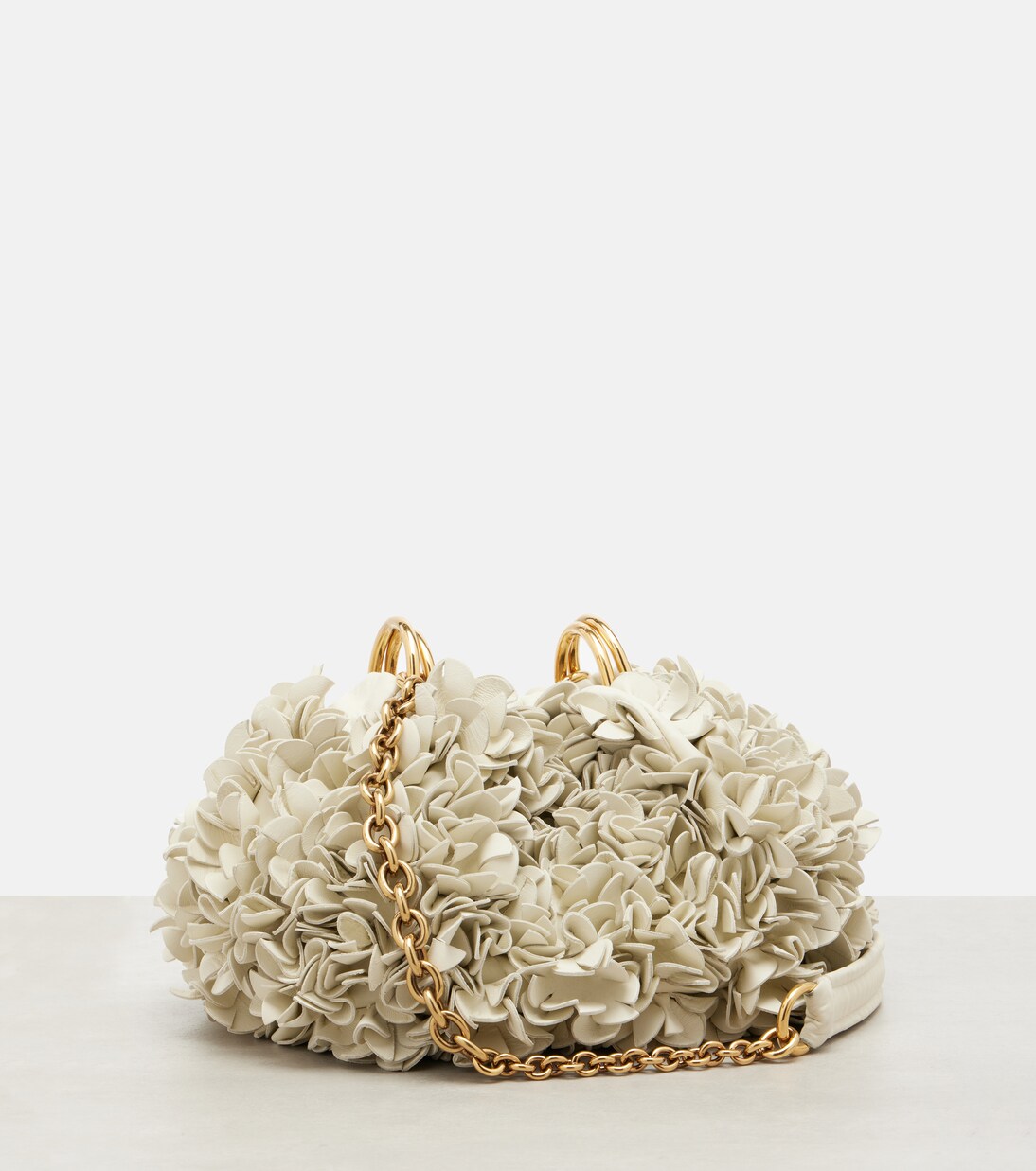 Chloé Plissé floral leather shoulder bag | Chloé