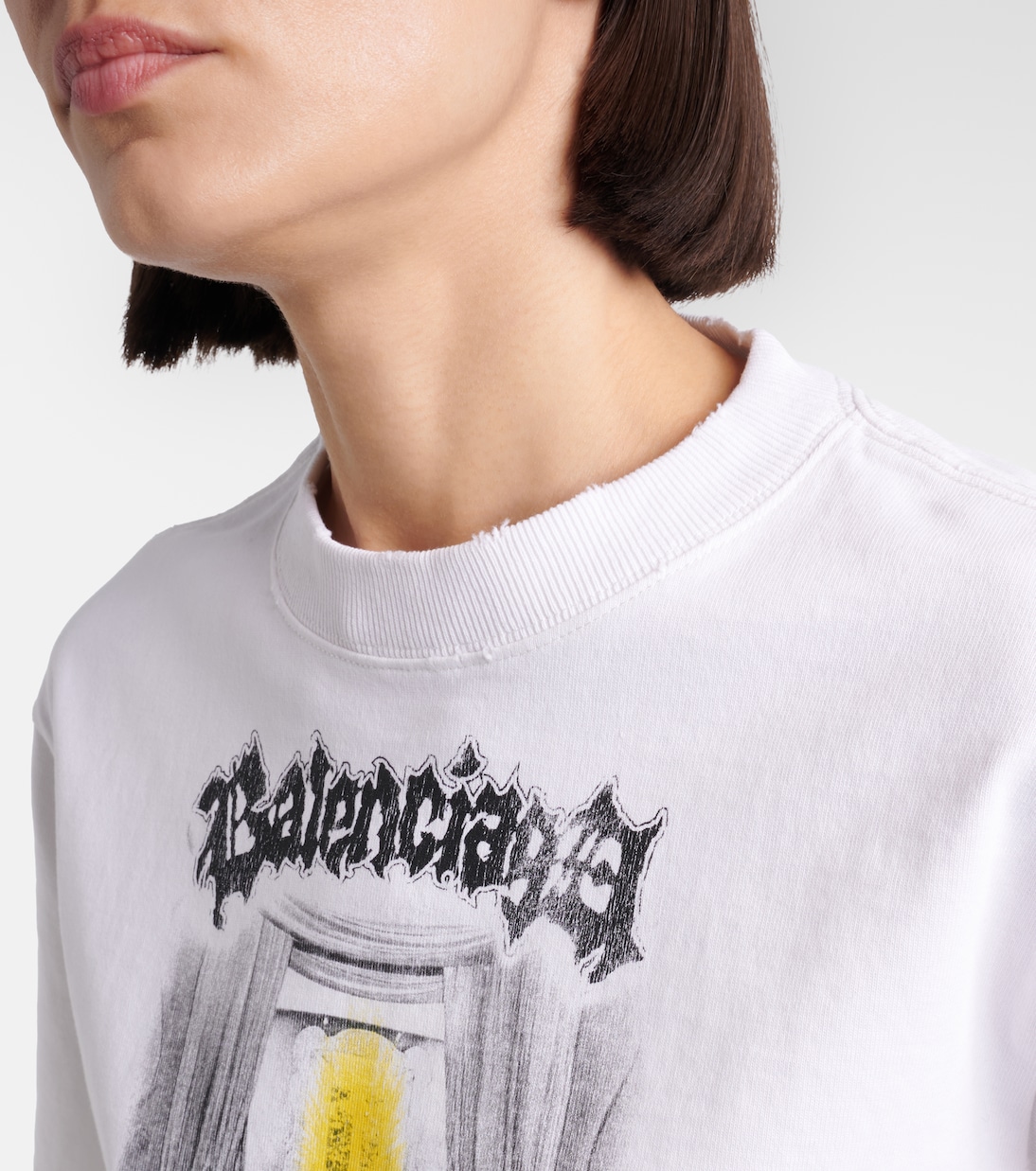 T-shirt court en coton | Balenciaga