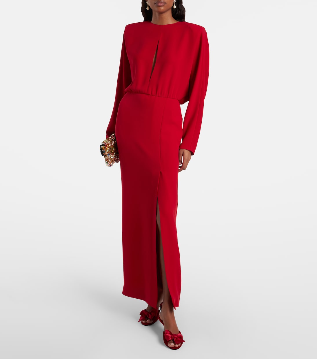 Marie A bow-detail velvet mules  | Valentino Garavani