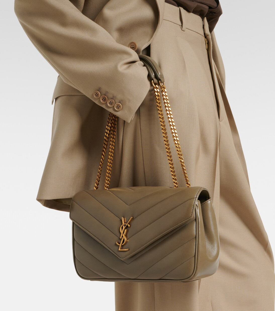 Loulou Medium leather shoulder bag | Saint Laurent