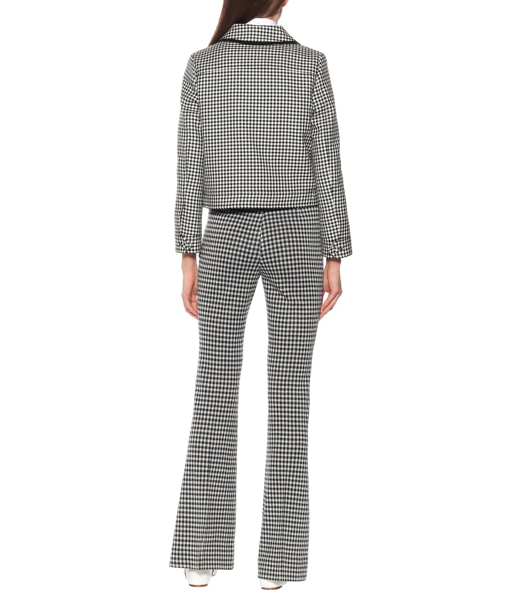 Houndstooth wool jacket | Miu Miu