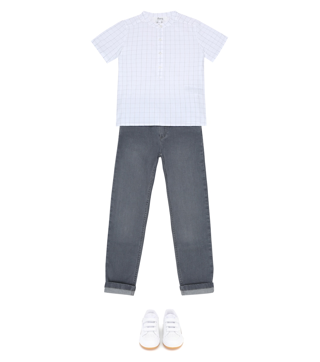Cesar checked seersucker shirt | Bonpoint