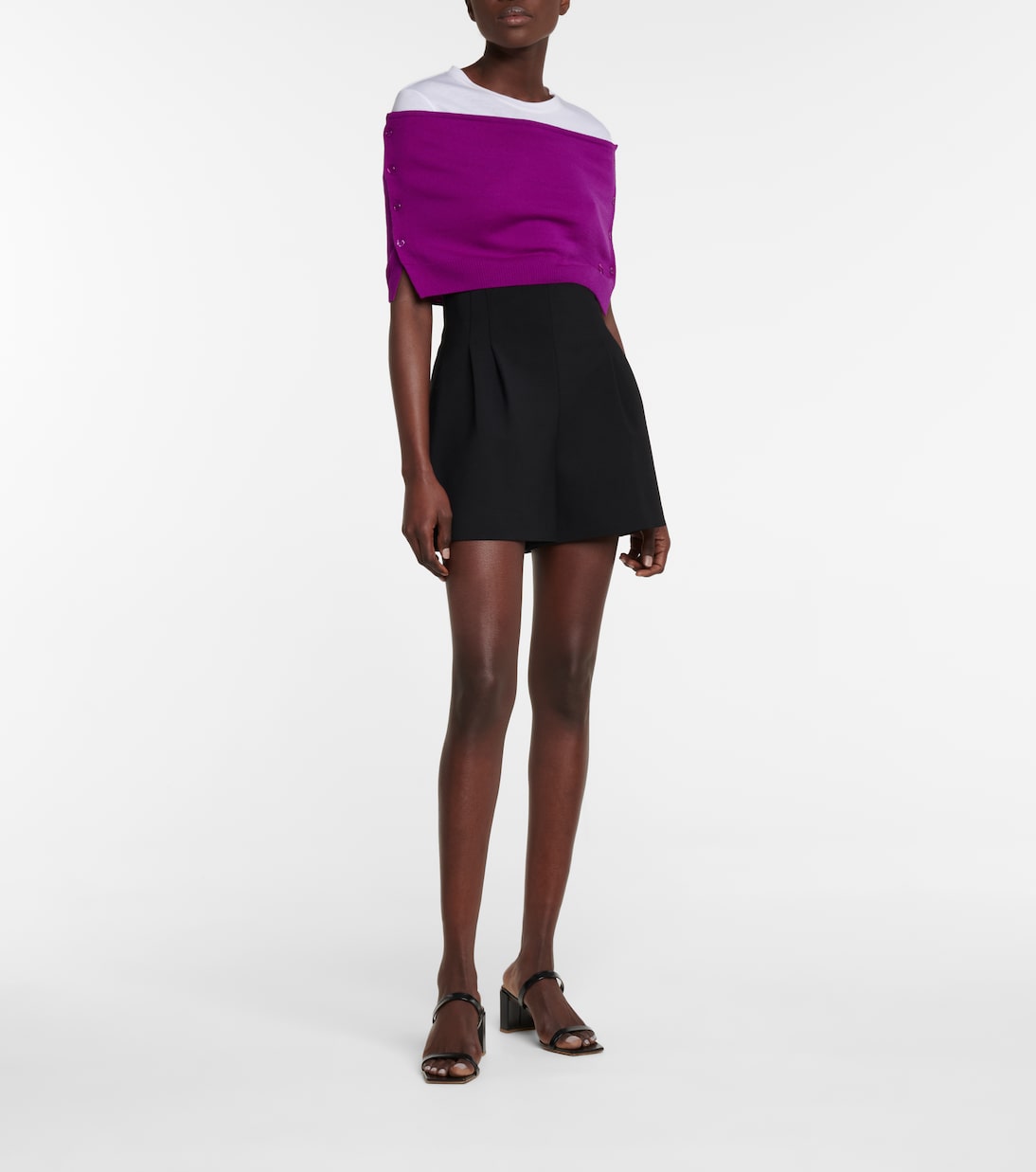 Top de lana de punto bandeau | Coperni