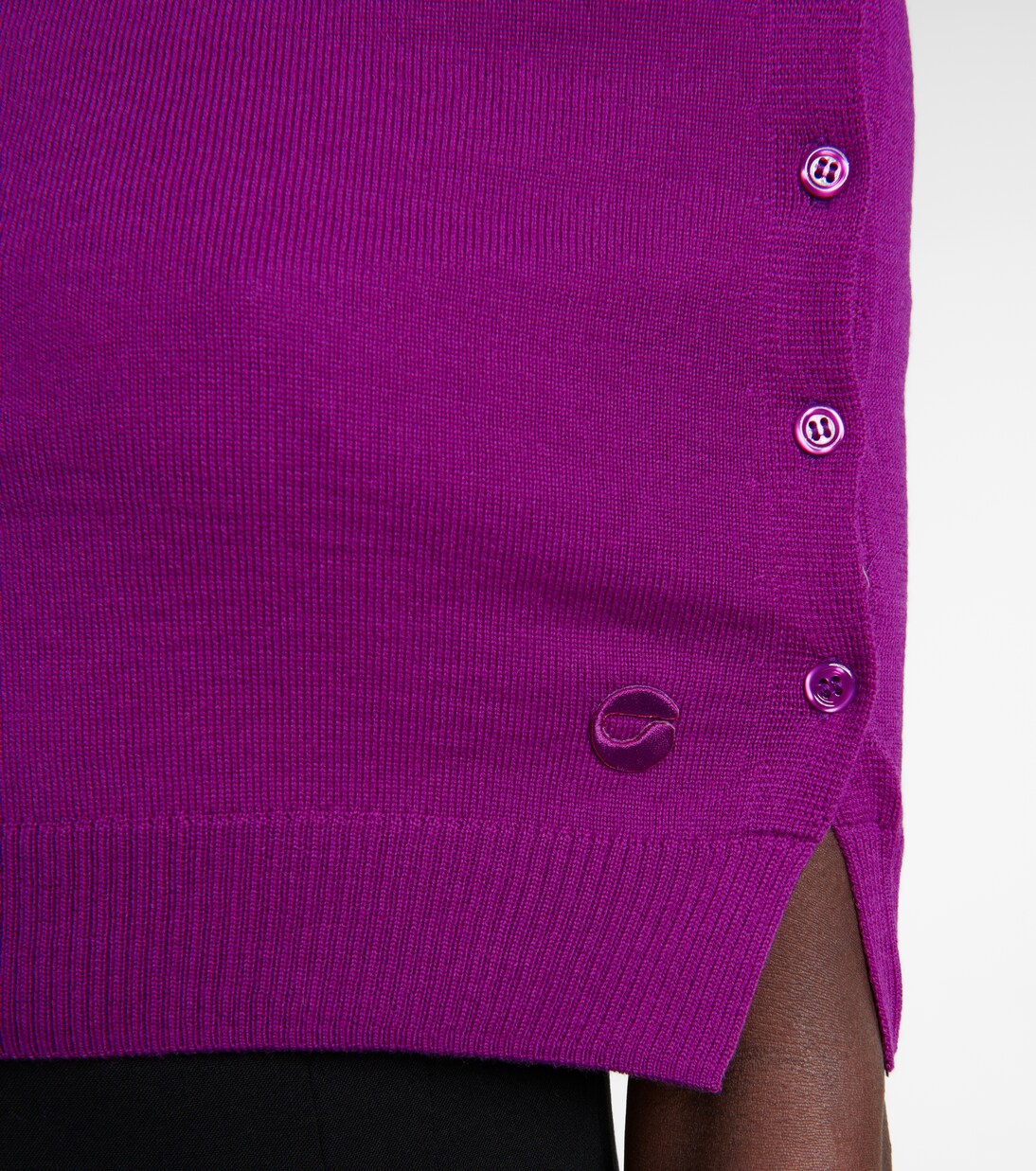 Top de lana de punto bandeau | Coperni