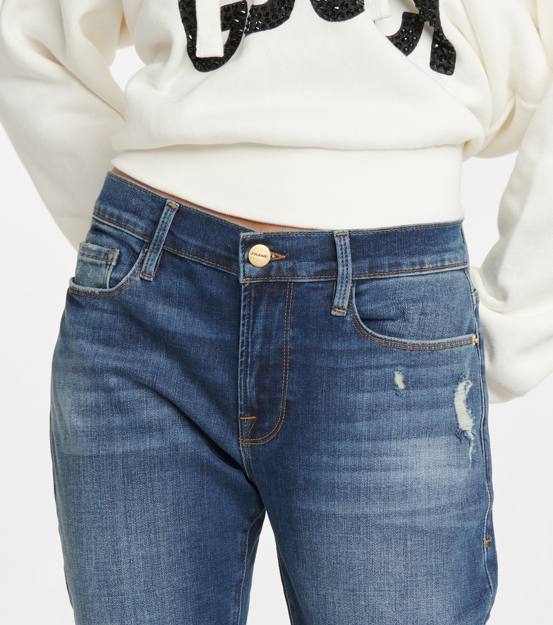 Le Garcon mid-rise cropped jeans | Frame