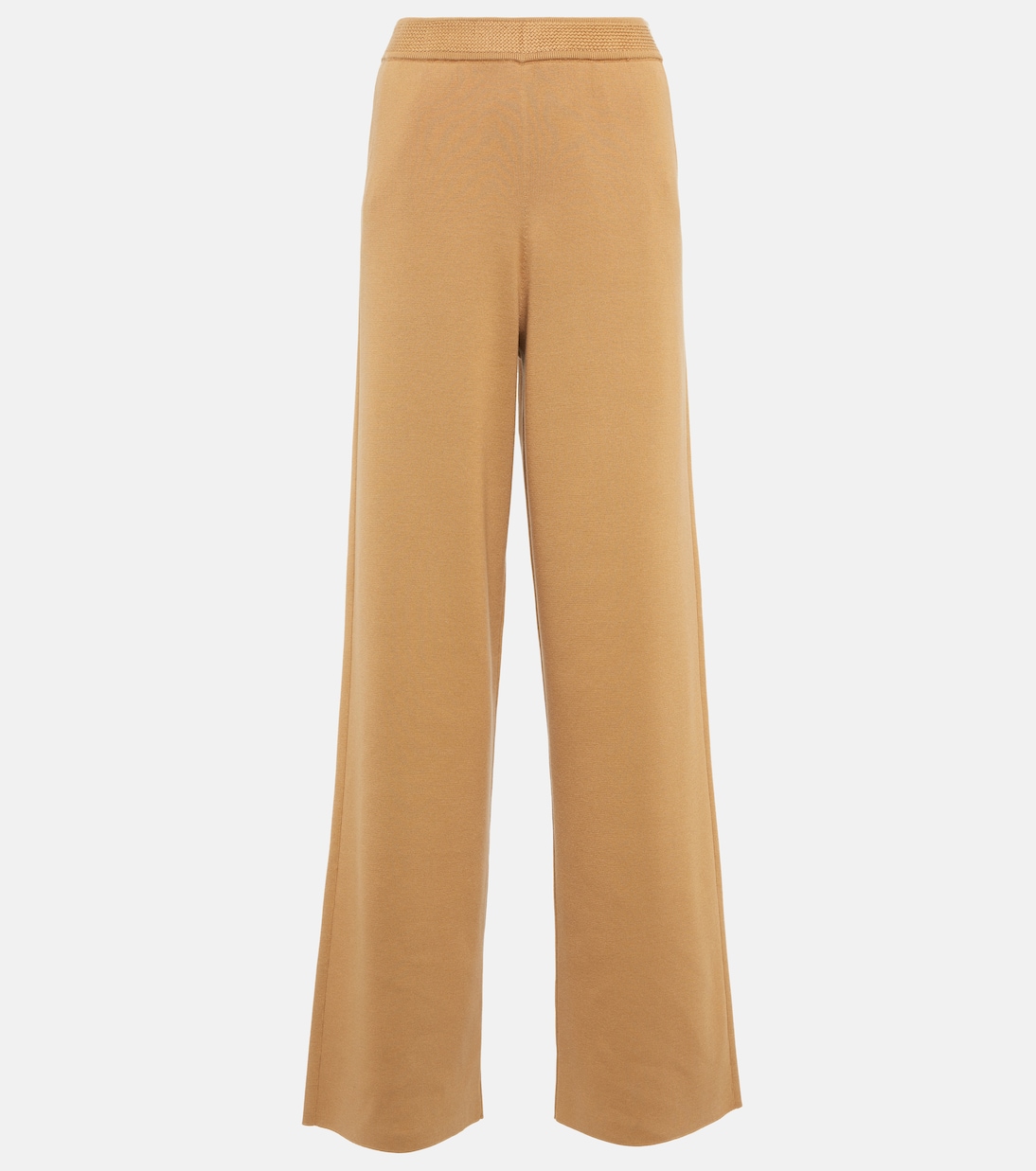 High-rise cotton and silk pants | Loro Piana