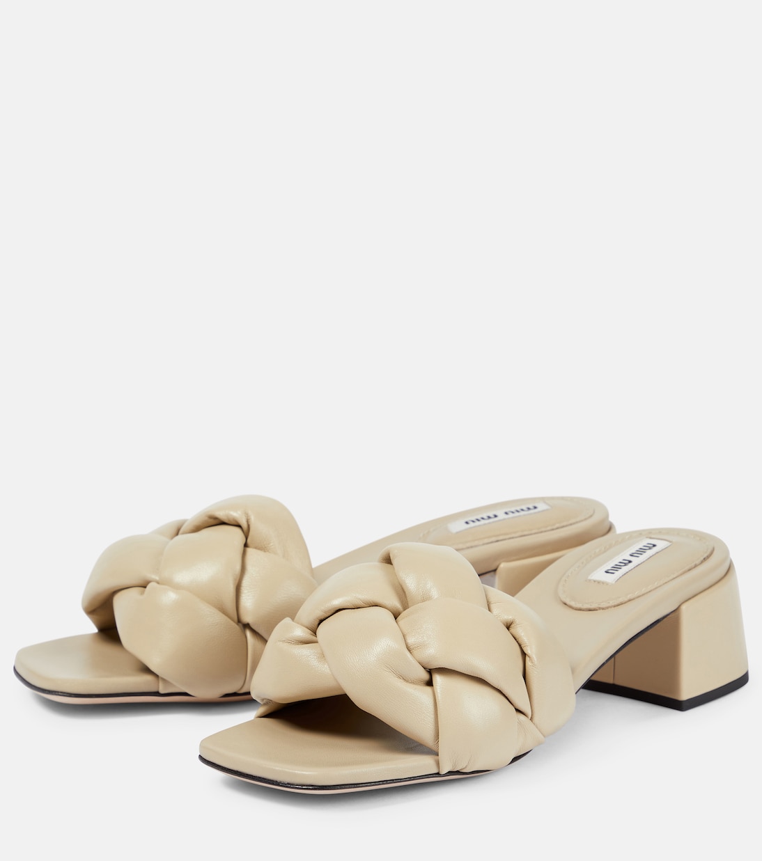 Mules en cuir | Miu Miu