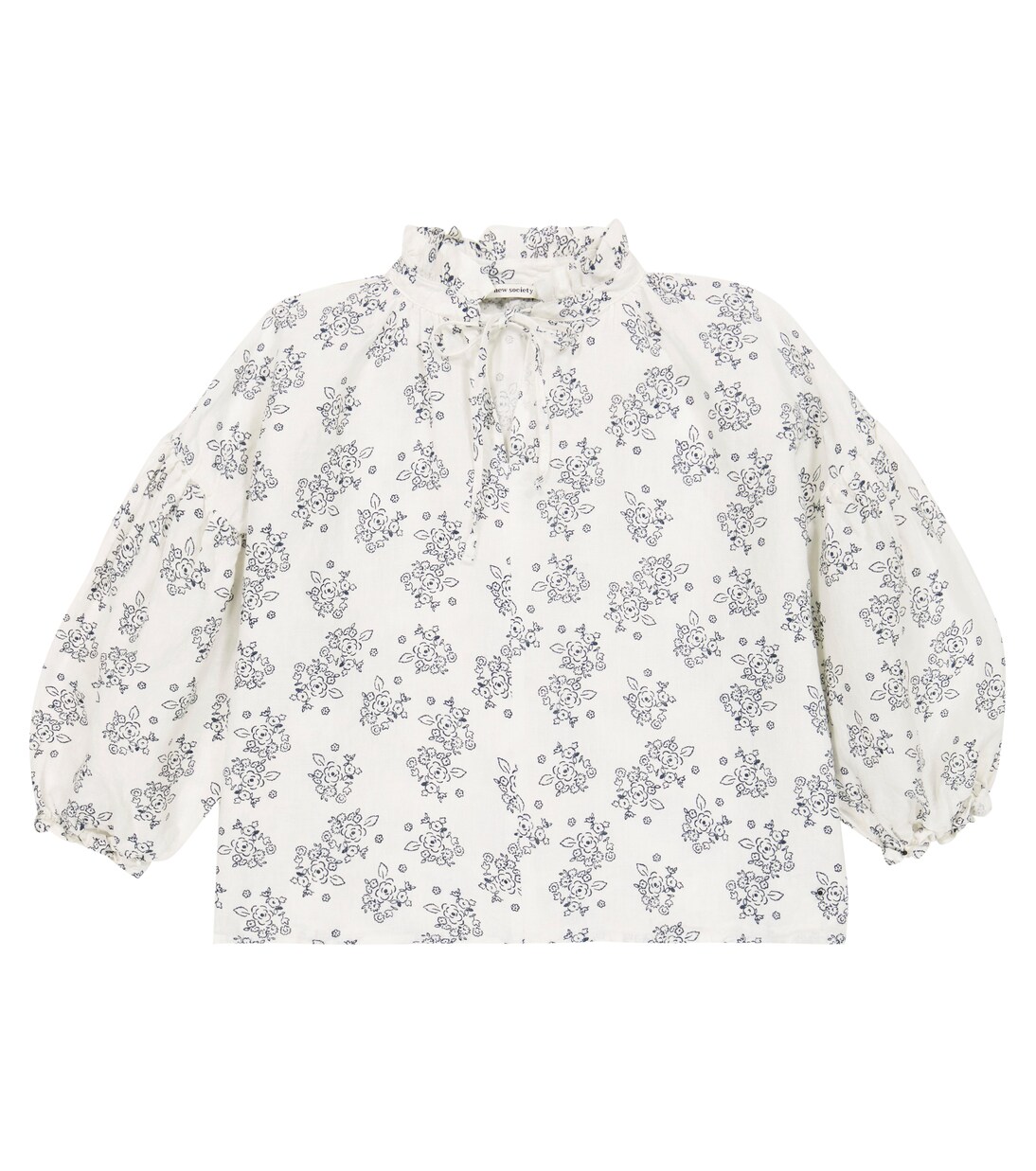 Bedruckte Bluse Olivia aus Leinen | The New Society