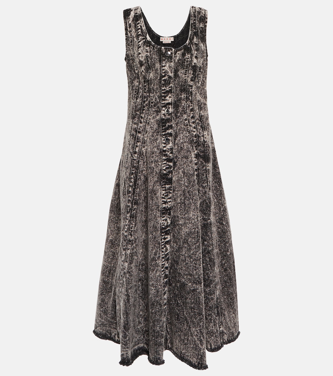 Bleached denim midi dress | Marni