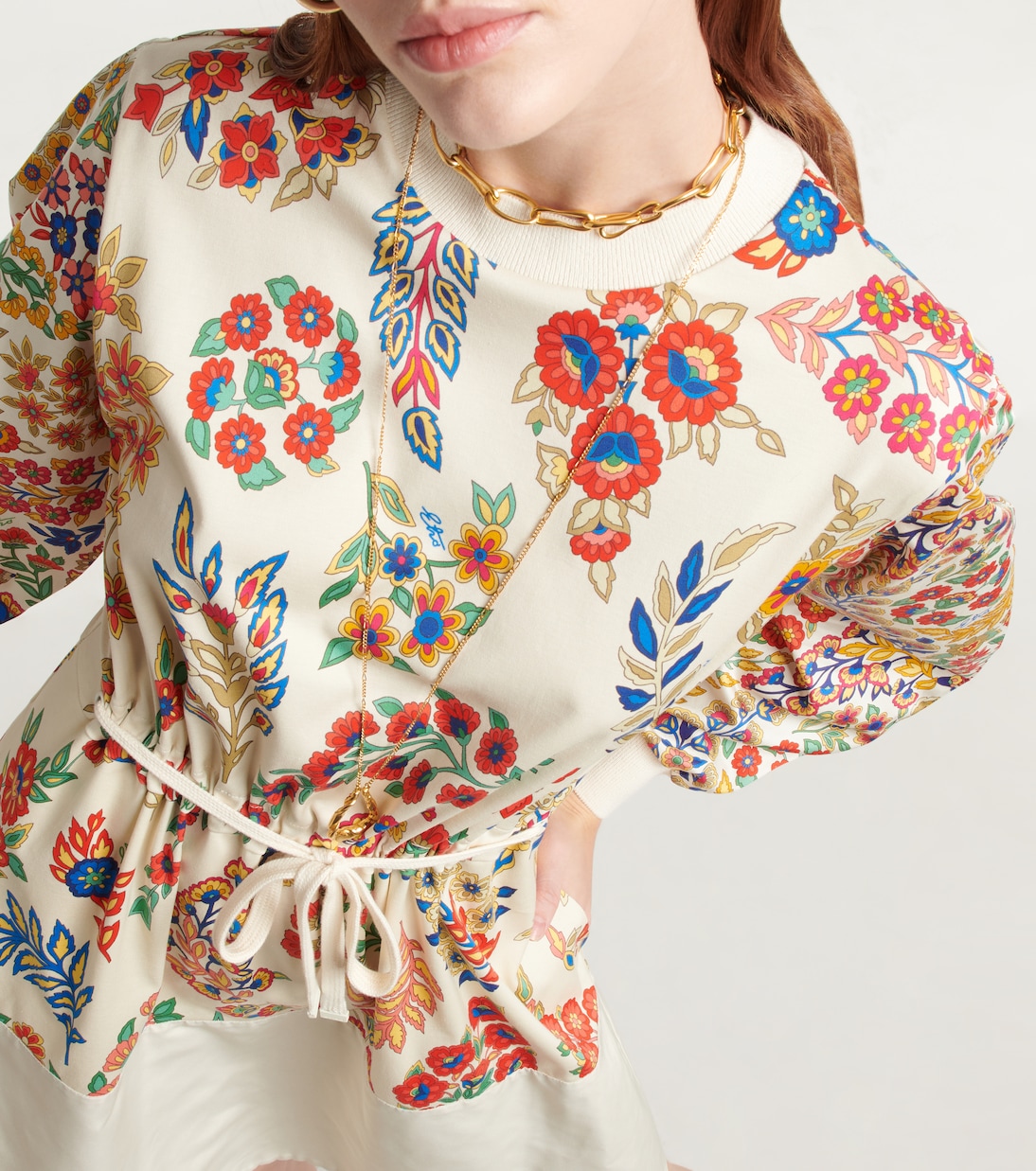 Paisley cotton jersey minidress | Etro