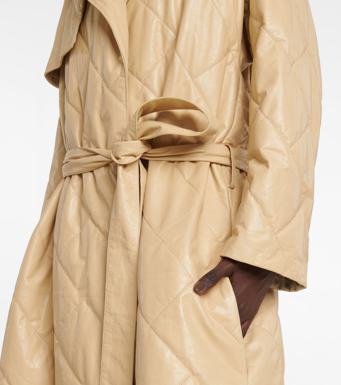Trench Agathon in pelle matelassé | The Row