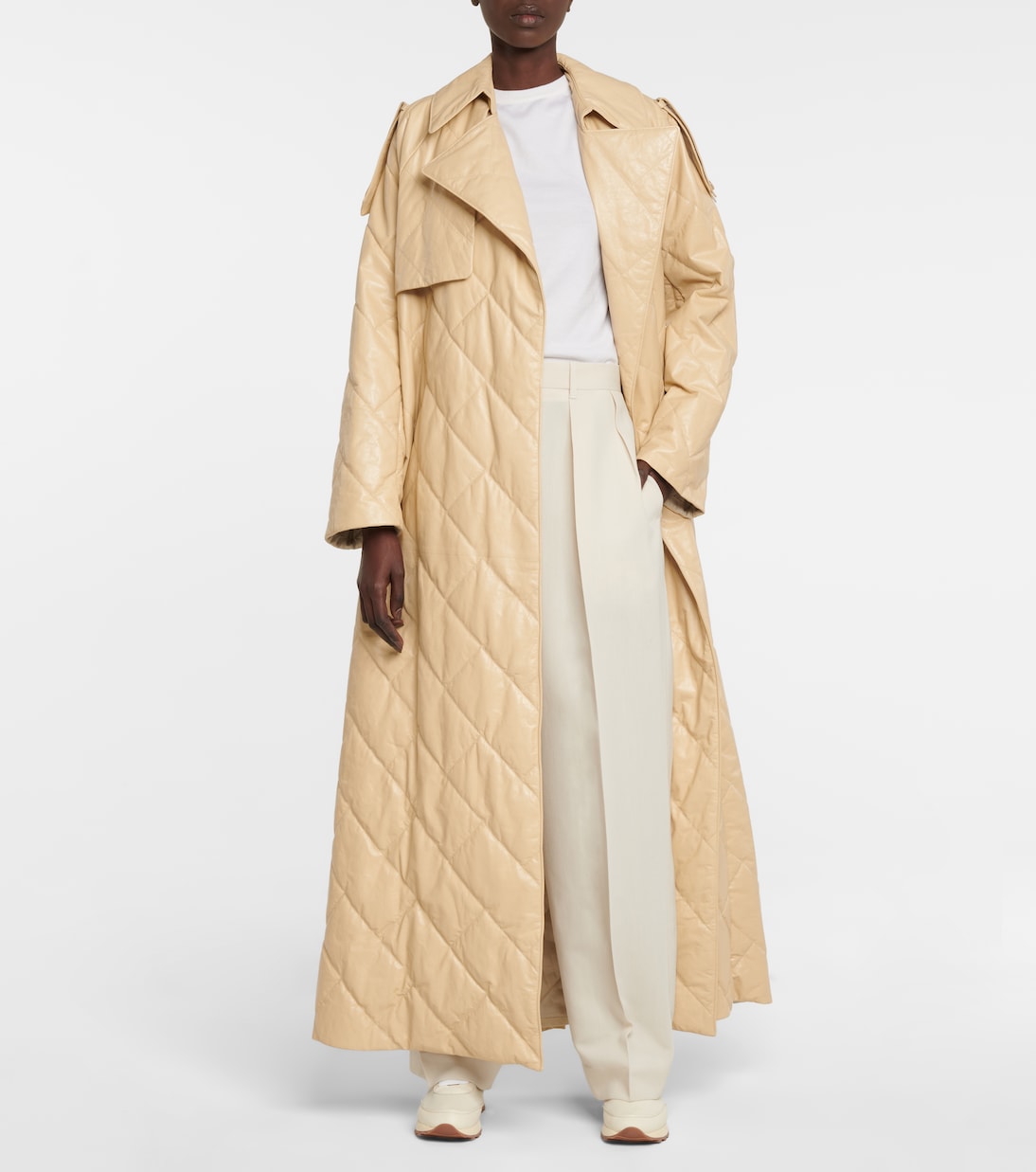 Trench Agathon in pelle matelassé | The Row