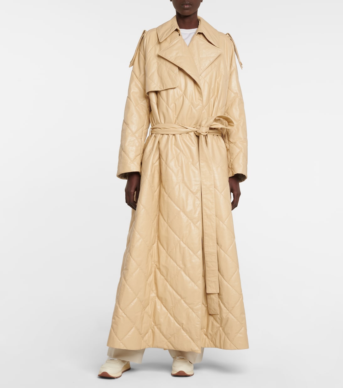 Trench Agathon in pelle matelassé | The Row
