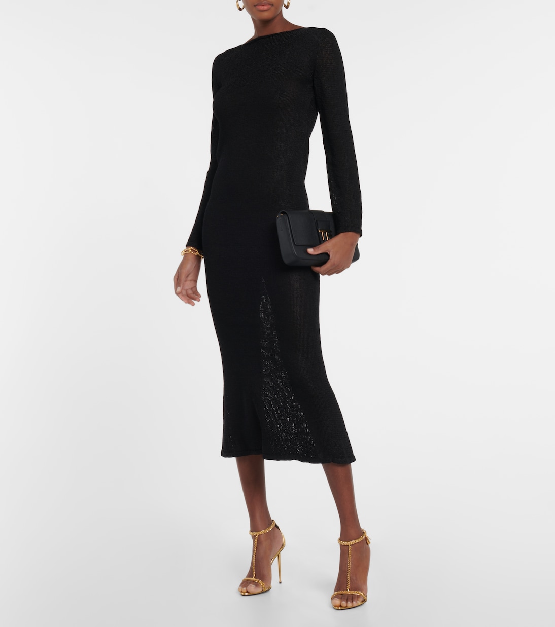 Open-back embellished maxi dress | Tom Ford