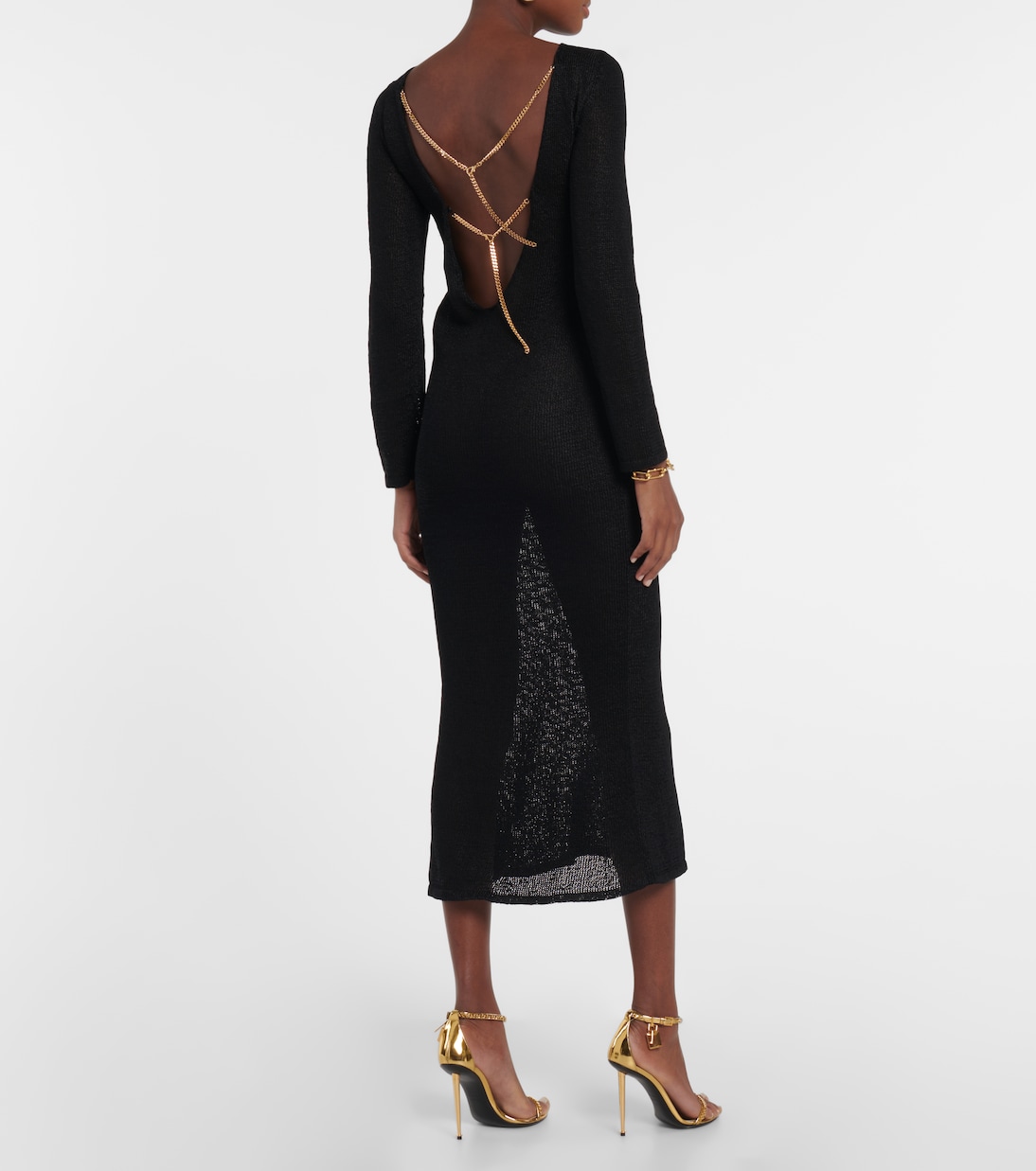 Open-back embellished maxi dress | Tom Ford