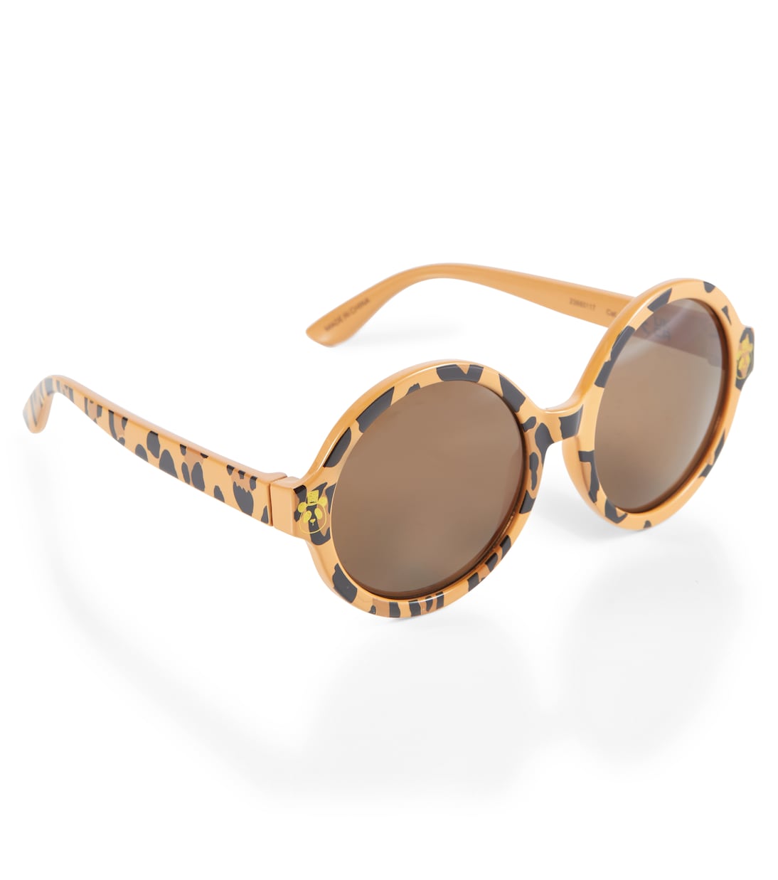 Leopard-print round sunglasses | Mini Rodini