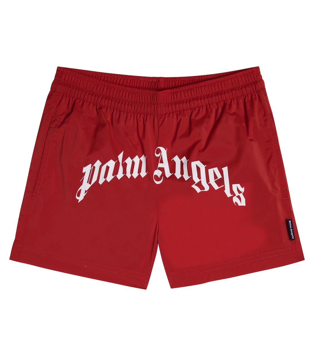 Logo swim trunks in red Palm Angels Kids Mytheresa