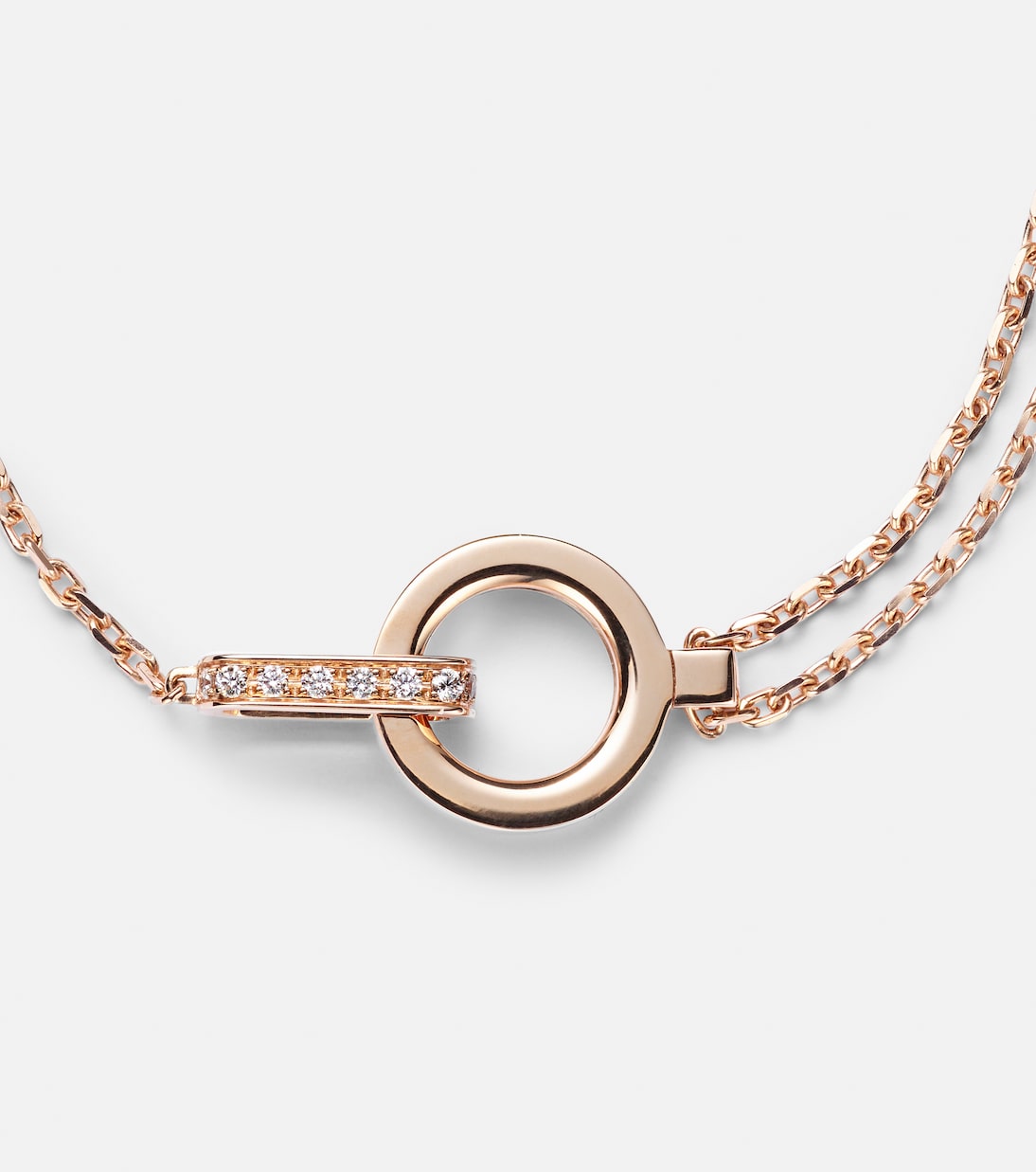 Bracciale in oro rosa 18kt con diamanti, stile giovane e moderno, REPOSSI