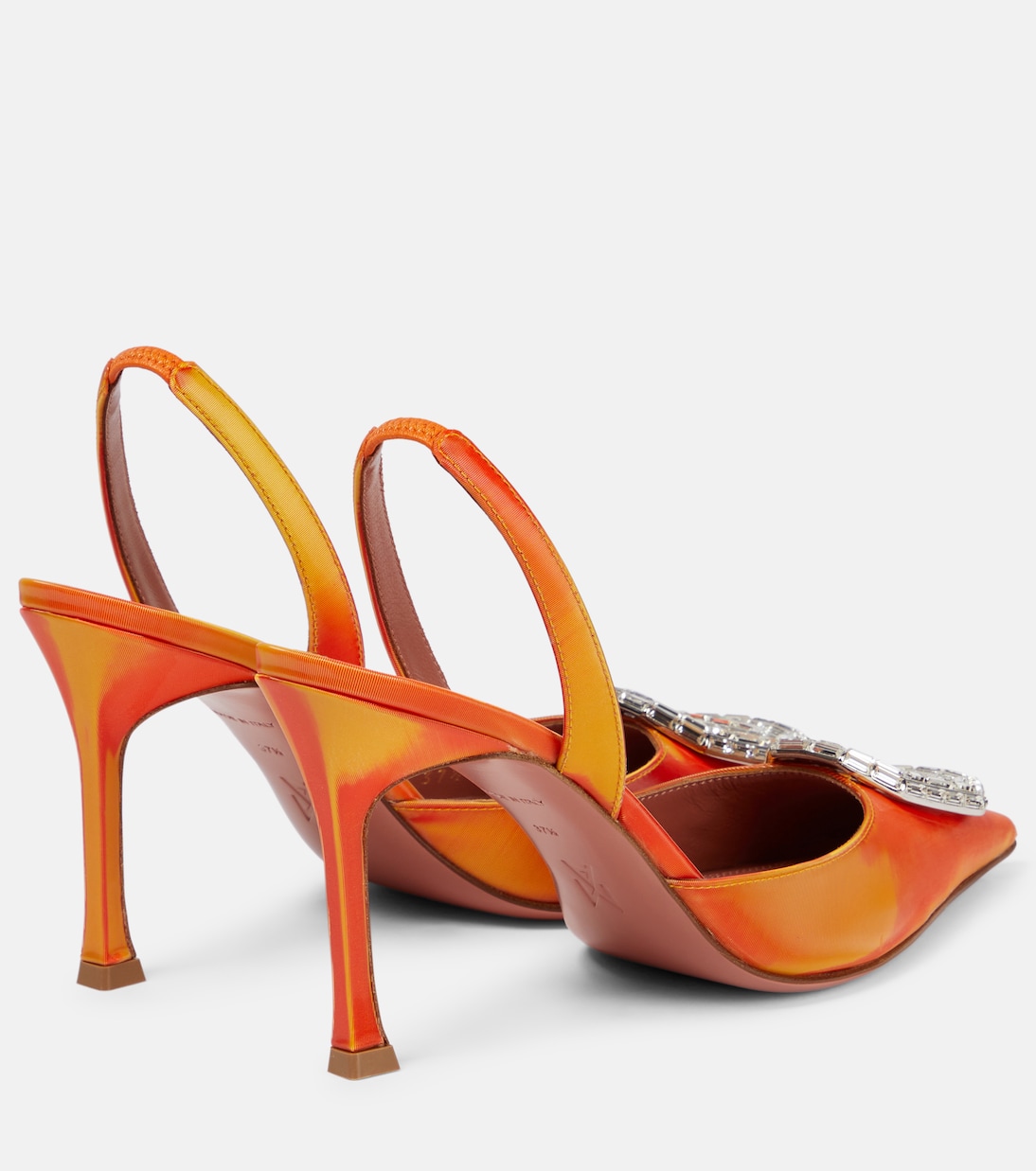Pumps slingback Camelia 90 in PVC | Amina Muaddi