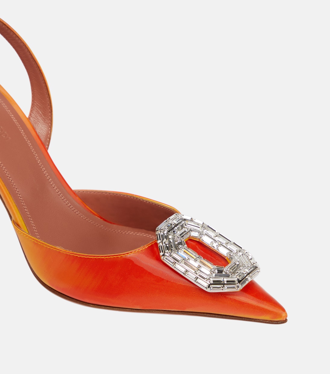 Pumps slingback Camelia 90 in PVC | Amina Muaddi