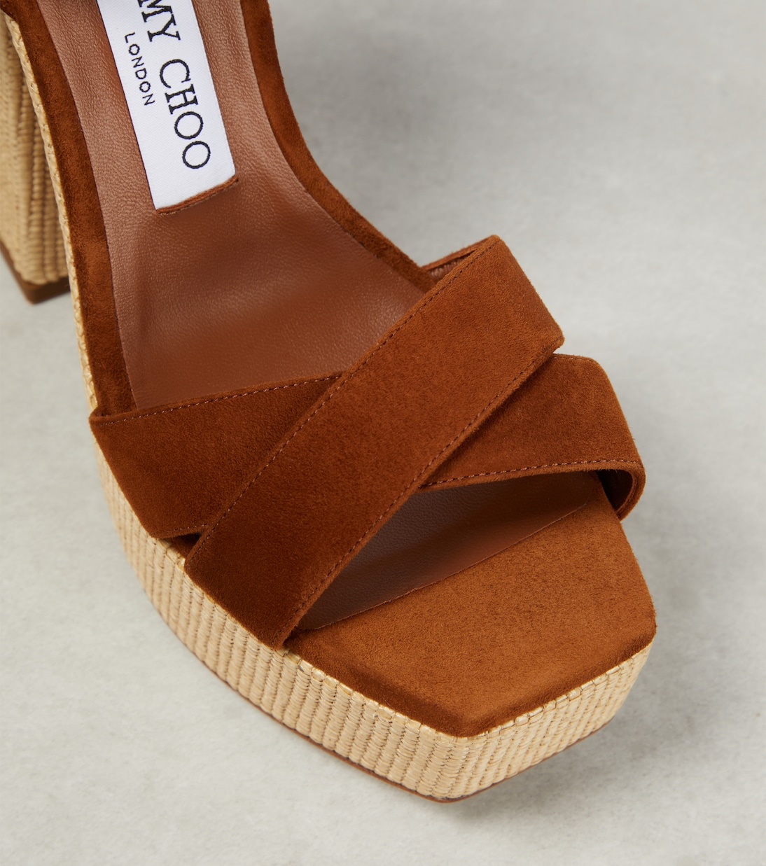 Gaia 140 suede platform sandals | Jimmy Choo