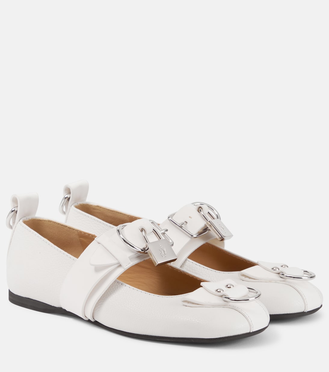Ballerinas Lock aus Leder | JW Anderson