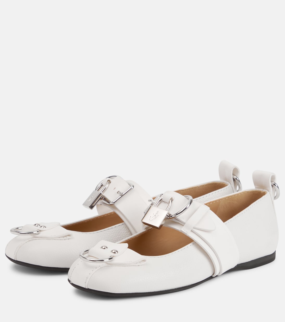 Ballerinas Lock aus Leder | JW Anderson