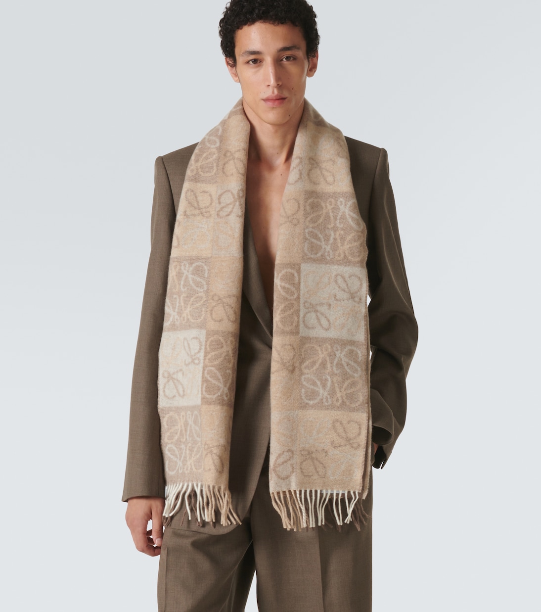 Anagram wool and cashmere scarf | Loewe