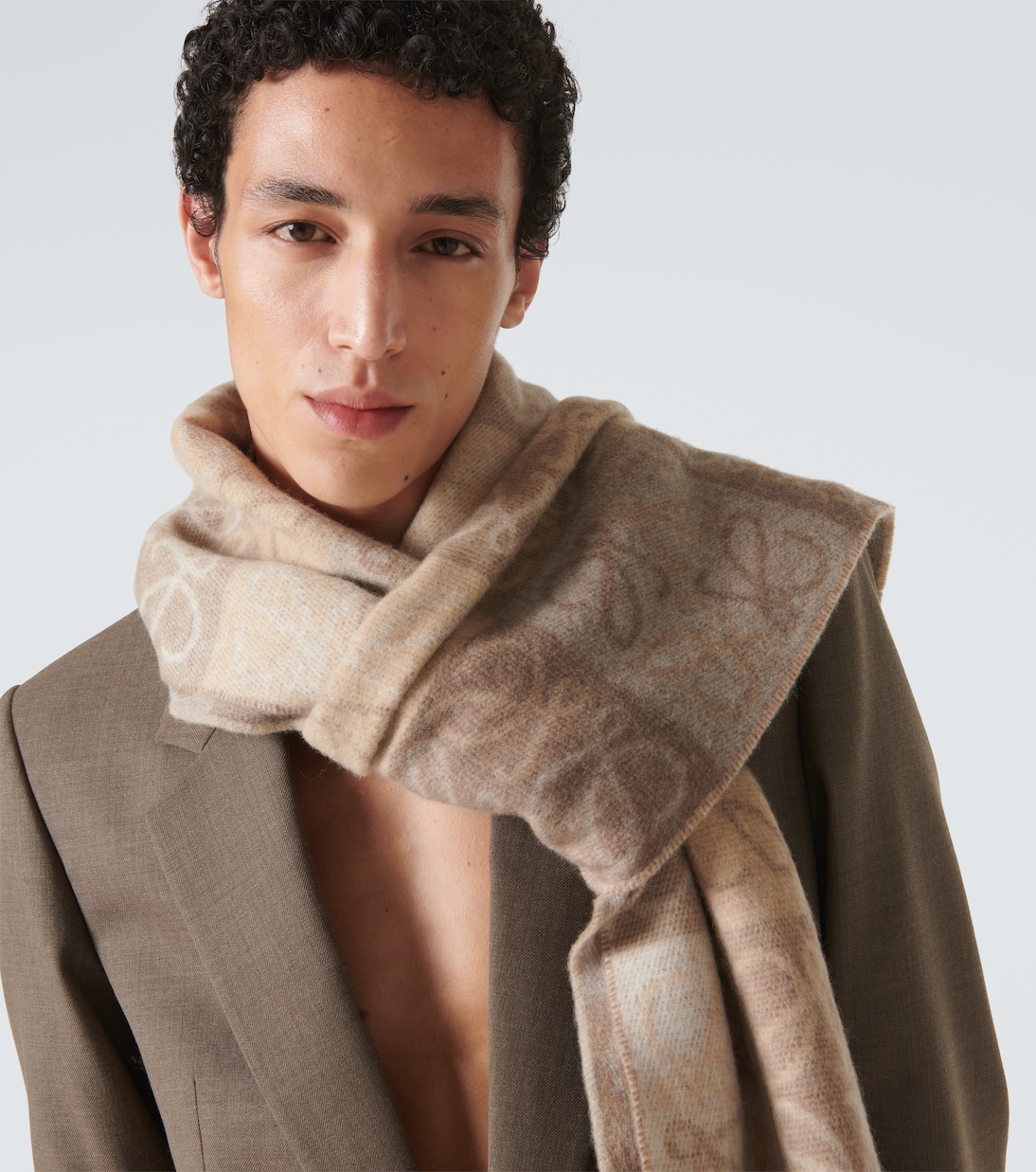 Anagram wool and cashmere scarf | Loewe