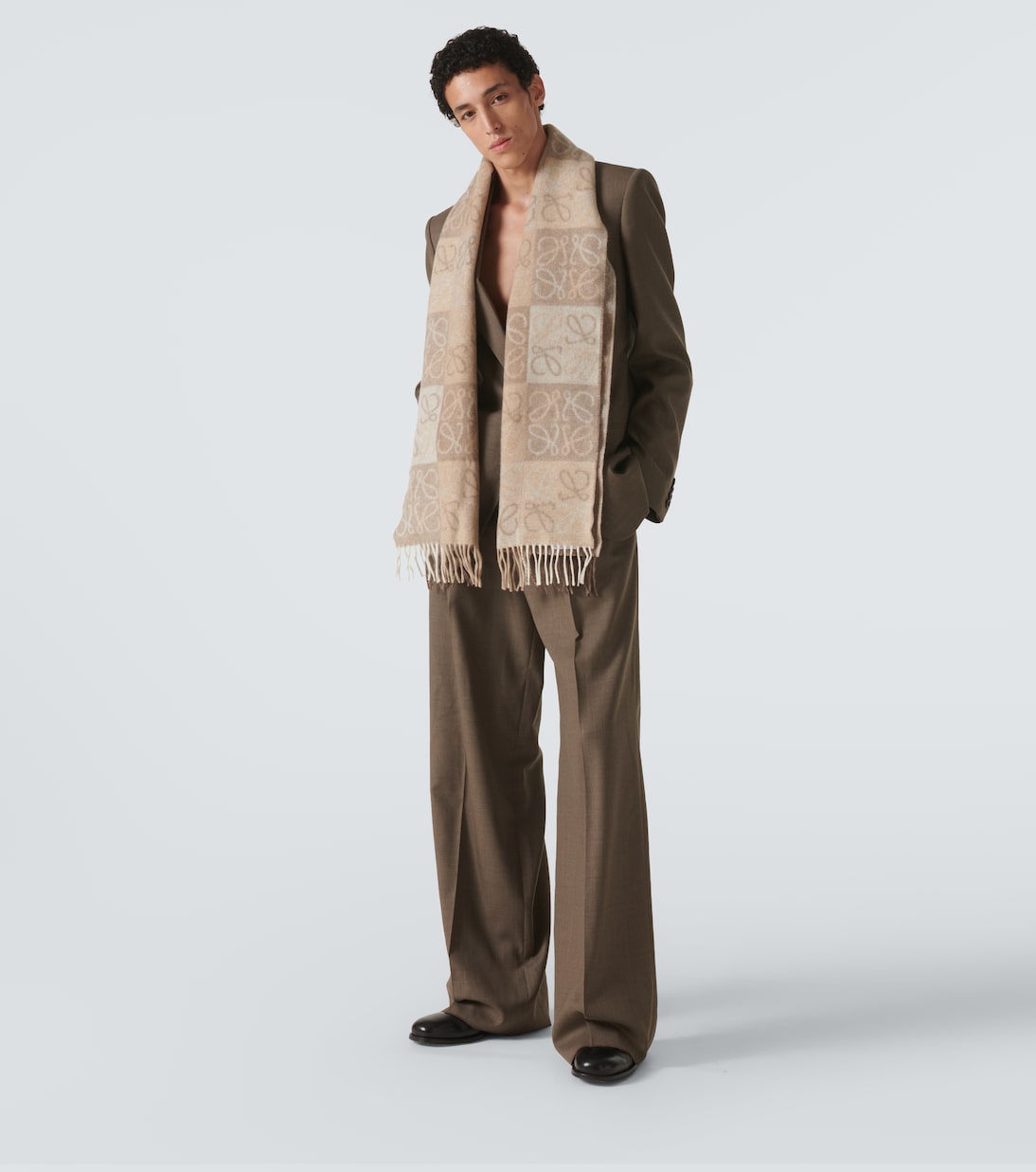 Anagram wool and cashmere scarf | Loewe