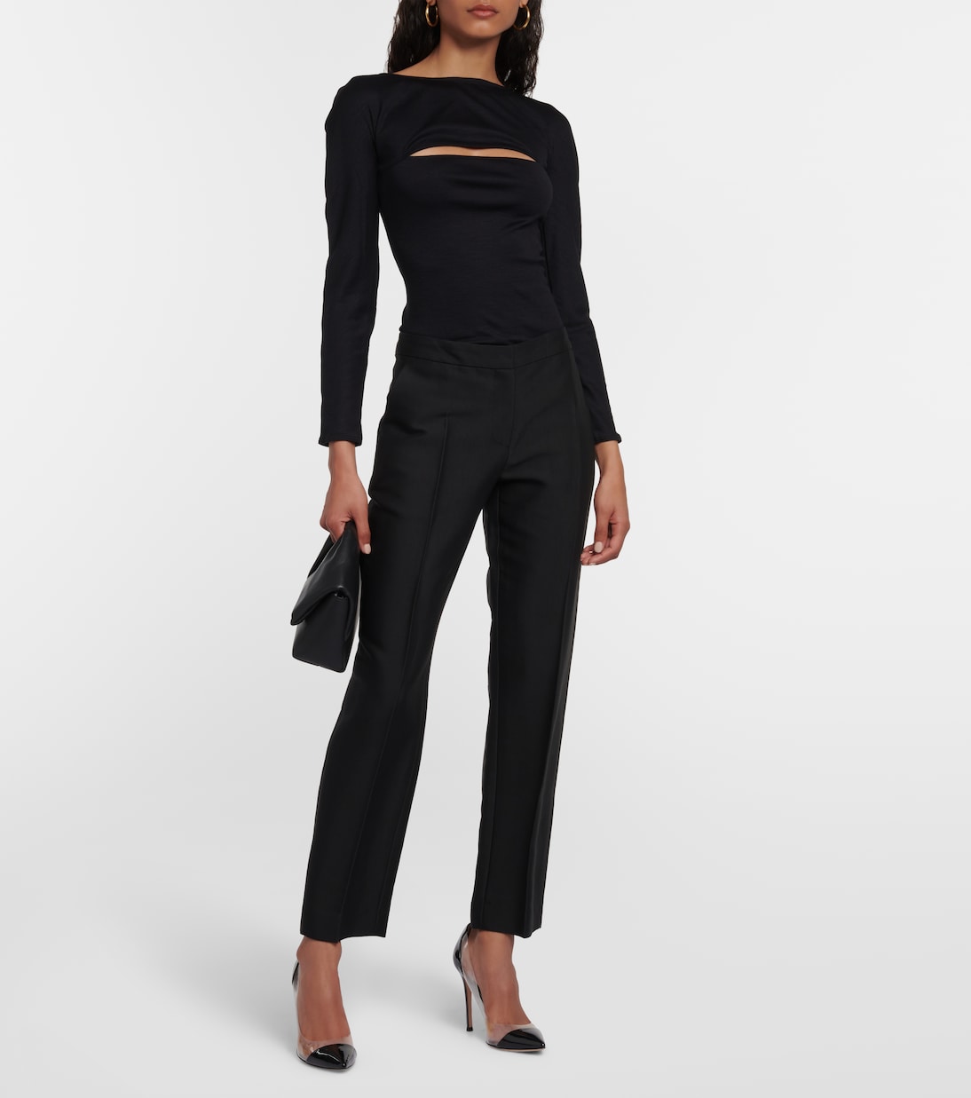 Cutout wool bodysuit | Wolford