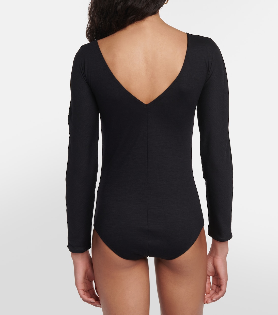 Cutout wool bodysuit | Wolford