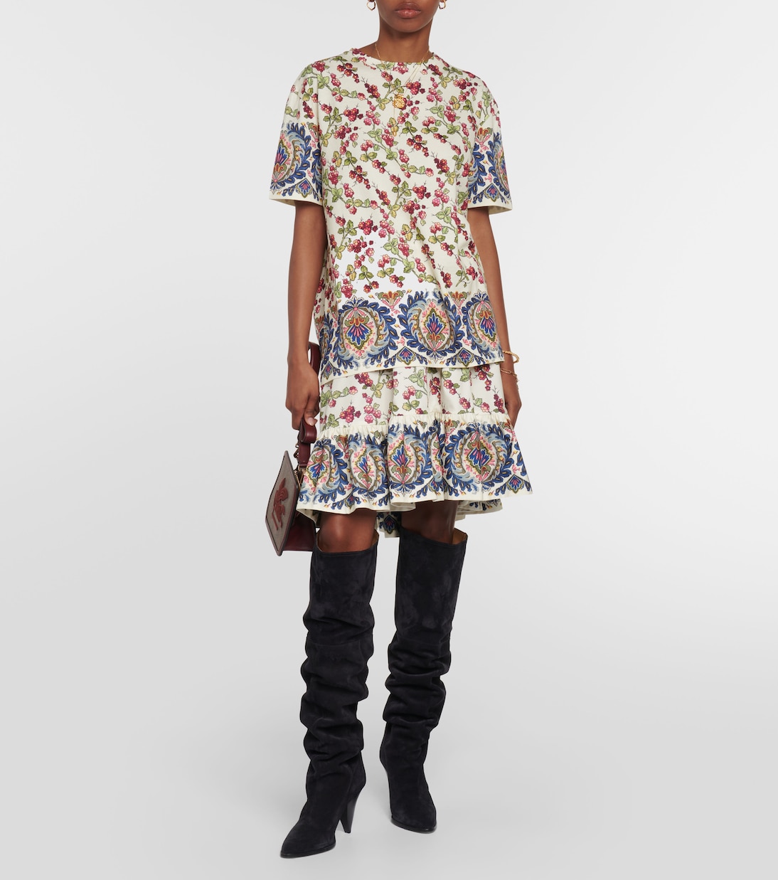 Camiseta de algodón estampada | Etro