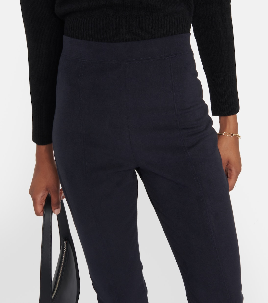 Leisure Ebe faux suede slim pants | Max Mara