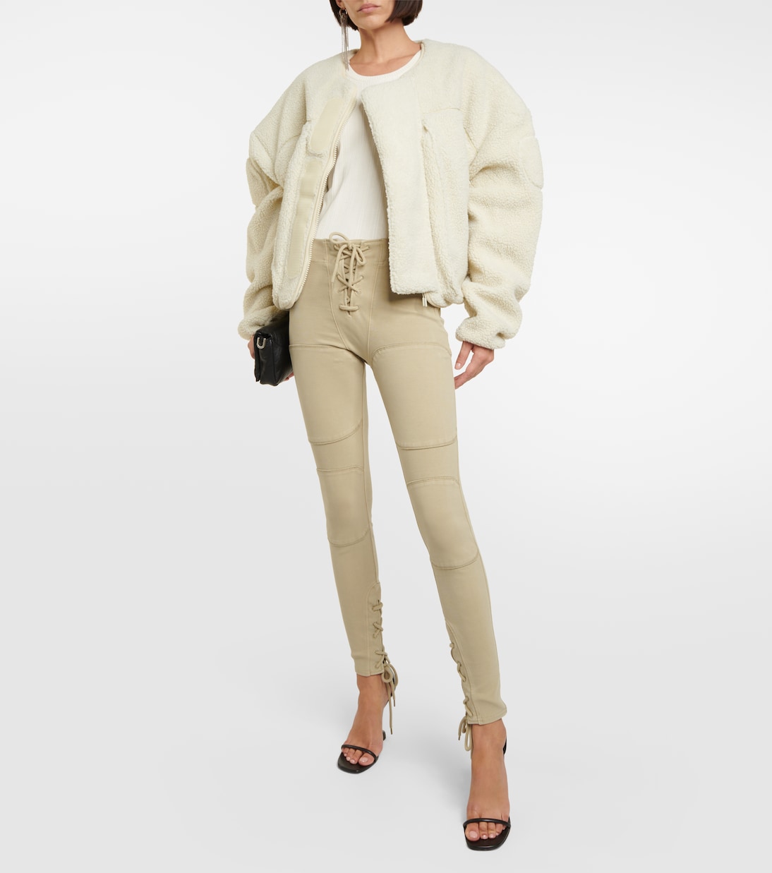 Cropped teddy jacket | Entire Studios